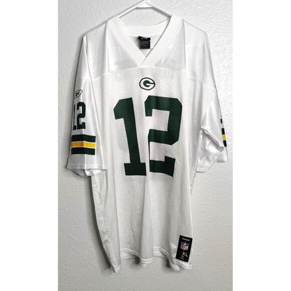 Reebok NFL Green Bay White Rogers #12 Jersey Size XL - Picture 3 of 8